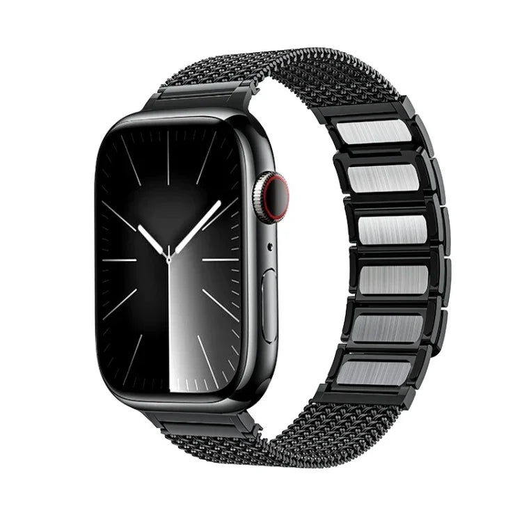 สายรัดนาฬิกาสแตนเลสสตีลถักพร้อมหัวแม่เหล็ก สำหรับ Apple Watch 42mm, สำหรับ Apple Watch 38mm