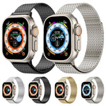 สายรัดนาฬิกาสแตนเลสสตีลแบบ Milanese Loop พร้อมหัวแม่เหล็ก สำหรับ Apple Watch 42mm, สำหรับ Apple Watch 38mm