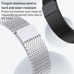 สายรัดนาฬิกา Milanese Loop สแตนเลสสตีลพร้อมตัวล็อกแม่เหล็ก สำหรับ Apple Watch SE 40mm, สำหรับ Apple Watch SE 44mm, สำหรับ Apple Watch Series 6 40mm, สำหรับ Apple Watch Series 6 44mm, สำหรับ Apple Watch Series 5 44mm, สำหรับ Apple Watch Series 5 40mm