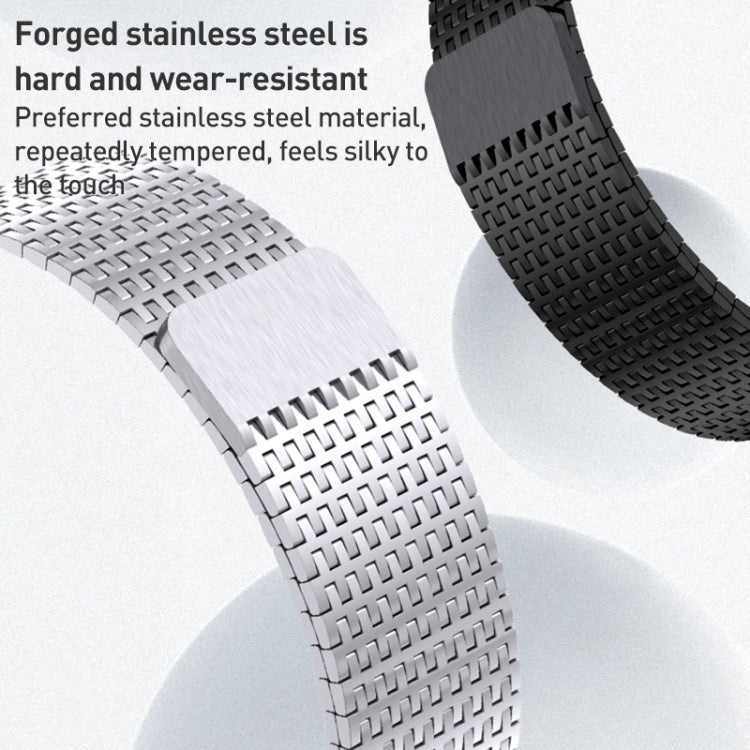 สายรัดนาฬิกา Milanese Loop สแตนเลสสตีลพร้อมตัวล็อกแม่เหล็ก สำหรับ Apple Watch SE 40mm, สำหรับ Apple Watch SE 44mm, สำหรับ Apple Watch Series 6 40mm, สำหรับ Apple Watch Series 6 44mm, สำหรับ Apple Watch Series 5 44mm, สำหรับ Apple Watch Series 5 40mm