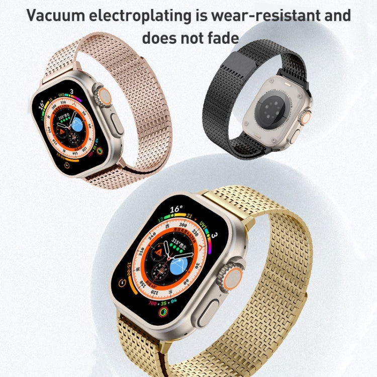 สายรัดนาฬิกา Milanese Loop สแตนเลสสตีลพร้อมตัวล็อกแม่เหล็ก สำหรับ Apple Watch SE 40mm, สำหรับ Apple Watch SE 44mm, สำหรับ Apple Watch Series 6 40mm, สำหรับ Apple Watch Series 6 44mm, สำหรับ Apple Watch Series 5 44mm, สำหรับ Apple Watch Series 5 40mm