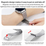 สายรัดนาฬิกาสแตนเลสสตีลแบบ Milanese Loop พร้อมหัวแม่เหล็ก สำหรับ Apple Watch 42mm, สำหรับ Apple Watch 38mm
