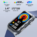 TK79 สมาร์ทวอทช์กันน้ำ IP68 ขนาด 1.47 นิ้ว รองรับ ECG / ตรวจวัดน้ำตาลในเลือด / ตรวจวัดออกซิเจนในเลือด / กรดยูริก