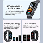 TK79 สมาร์ทวอทช์กันน้ำ IP68 ขนาด 1.47 นิ้ว รองรับ ECG / ตรวจวัดน้ำตาลในเลือด / ตรวจวัดออกซิเจนในเลือด / กรดยูริก