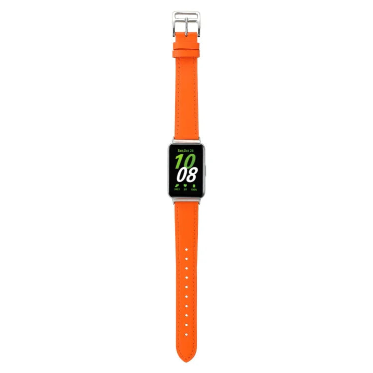 สายหนังแท้เย็บด้าย สำหรับ Samsung Galaxy Fit 3