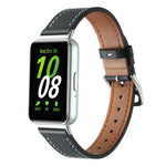สายหนังแท้เย็บด้าย สำหรับ Samsung Galaxy Fit 3