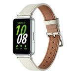 สายหนังแท้เย็บด้าย สำหรับ Samsung Galaxy Fit 3