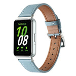 สายหนังแท้เย็บด้าย สำหรับ Samsung Galaxy Fit 3