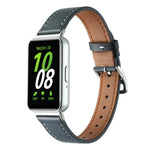 สายหนังแท้เย็บด้าย สำหรับ Samsung Galaxy Fit 3