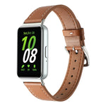 สายหนังแท้เย็บด้าย สำหรับ Samsung Galaxy Fit 3