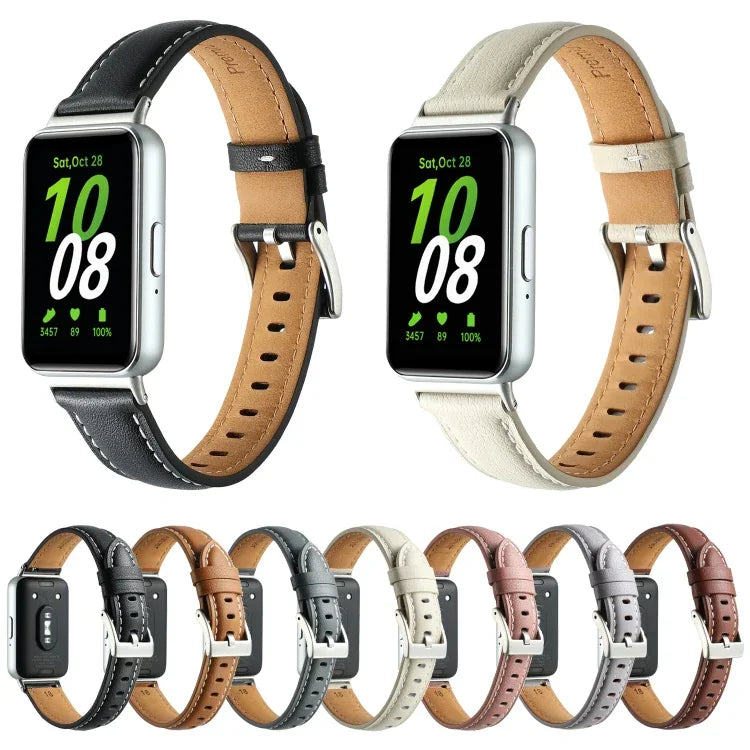 สายหนังแท้ปลายแหลม สำหรับ Samsung Galaxy Fit 3