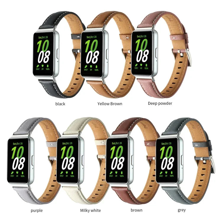 สายหนังแท้ปลายแหลม สำหรับ Samsung Galaxy Fit 3