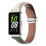 สายหนังบางหัวเข็มขัดแม่เหล็กลายลิ้นจี่ สำหรับ Samsung Galaxy Fit 3