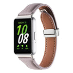 สายหนังบางหัวเข็มขัดแม่เหล็กลายลิ้นจี่ สำหรับ Samsung Galaxy Fit 3