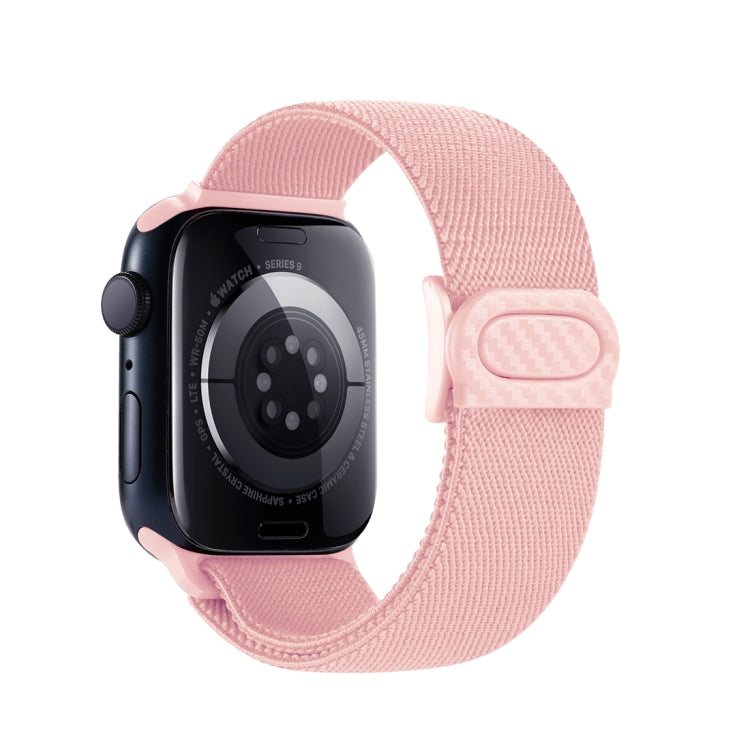 สายรัดนาฬิกาไนลอนหัวล็อกสแน็ปลายคาร์บอนไฟเบอร์ สำหรับ Apple Watch SE 2023 ขนาด 40 มม. สำหรับ Apple Watch Ultra 2 ขนาด 49 มม. สำหรับ Apple Watch Series 9 ขนาด 45 มม.