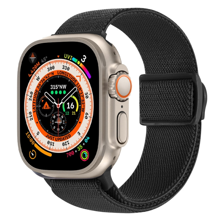 สายรัดนาฬิกาไนลอนหัวล็อกสแน็ปลายคาร์บอนไฟเบอร์ สำหรับ Apple Watch SE 2023 ขนาด 40 มม. สำหรับ Apple Watch Ultra 2 ขนาด 49 มม. สำหรับ Apple Watch Series 9 ขนาด 45 มม.
