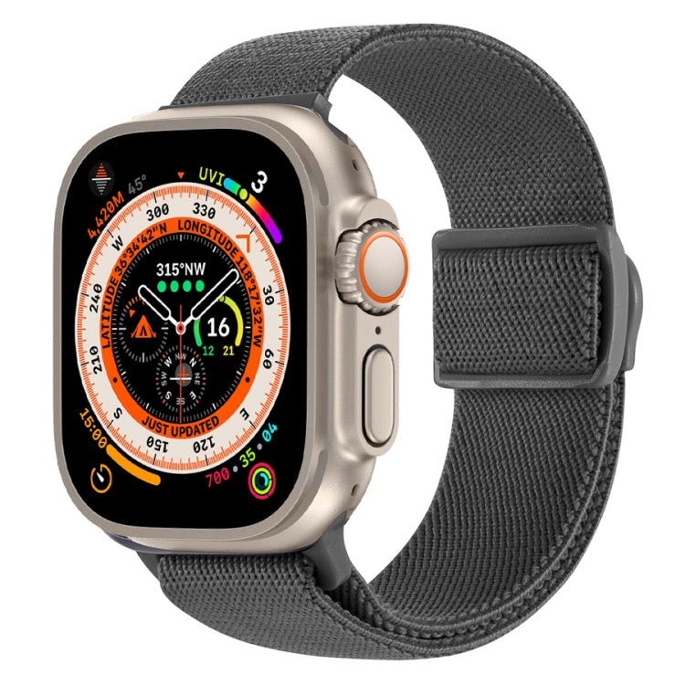 สายรัดนาฬิกาไนลอนหัวล็อกสแน็ปลายคาร์บอนไฟเบอร์ สำหรับ Apple Watch SE 2023 ขนาด 40 มม. สำหรับ Apple Watch Ultra 2 ขนาด 49 มม. สำหรับ Apple Watch Series 9 ขนาด 45 มม.