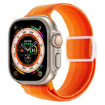 สายรัดนาฬิกาไนลอนหัวล็อกสแน็ปลายคาร์บอนไฟเบอร์ สำหรับ Apple Watch SE 2023 ขนาด 40 มม. สำหรับ Apple Watch Ultra 2 ขนาด 49 มม. สำหรับ Apple Watch Series 9 ขนาด 45 มม.