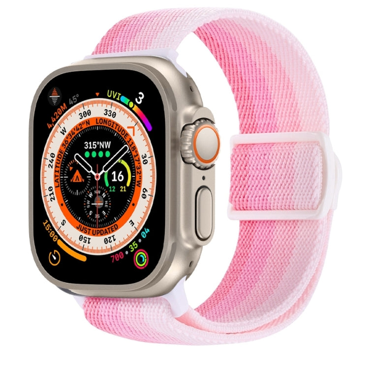 สายรัดนาฬิกาไนลอนหัวล็อกสแน็ปลายคาร์บอนไฟเบอร์ สำหรับ Apple Watch SE 2023 ขนาด 40 มม. สำหรับ Apple Watch Ultra 2 ขนาด 49 มม. สำหรับ Apple Watch Series 9 ขนาด 45 มม.