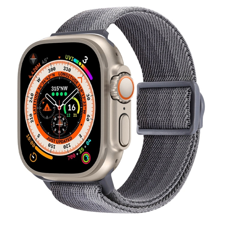 สายรัดนาฬิกาไนลอนหัวล็อกสแน็ปลายคาร์บอนไฟเบอร์ สำหรับ Apple Watch SE 2023 ขนาด 40 มม. สำหรับ Apple Watch Ultra 2 ขนาด 49 มม. สำหรับ Apple Watch Series 9 ขนาด 45 มม.