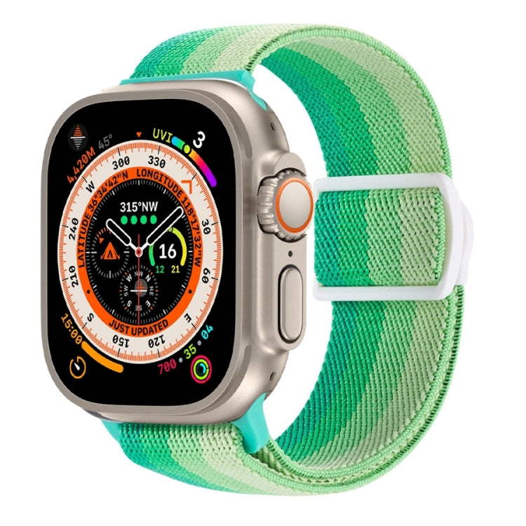 สายรัดนาฬิกาไนลอนหัวล็อกสแน็ปลายคาร์บอนไฟเบอร์ สำหรับ Apple Watch SE 2023 ขนาด 40 มม. สำหรับ Apple Watch Ultra 2 ขนาด 49 มม. สำหรับ Apple Watch Series 9 ขนาด 45 มม.