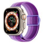 สายรัดนาฬิกาไนลอนหัวล็อกสแน็ปลายคาร์บอนไฟเบอร์ สำหรับ Apple Watch SE 2023 ขนาด 40 มม. สำหรับ Apple Watch Ultra 2 ขนาด 49 มม. สำหรับ Apple Watch Series 9 ขนาด 45 มม.
