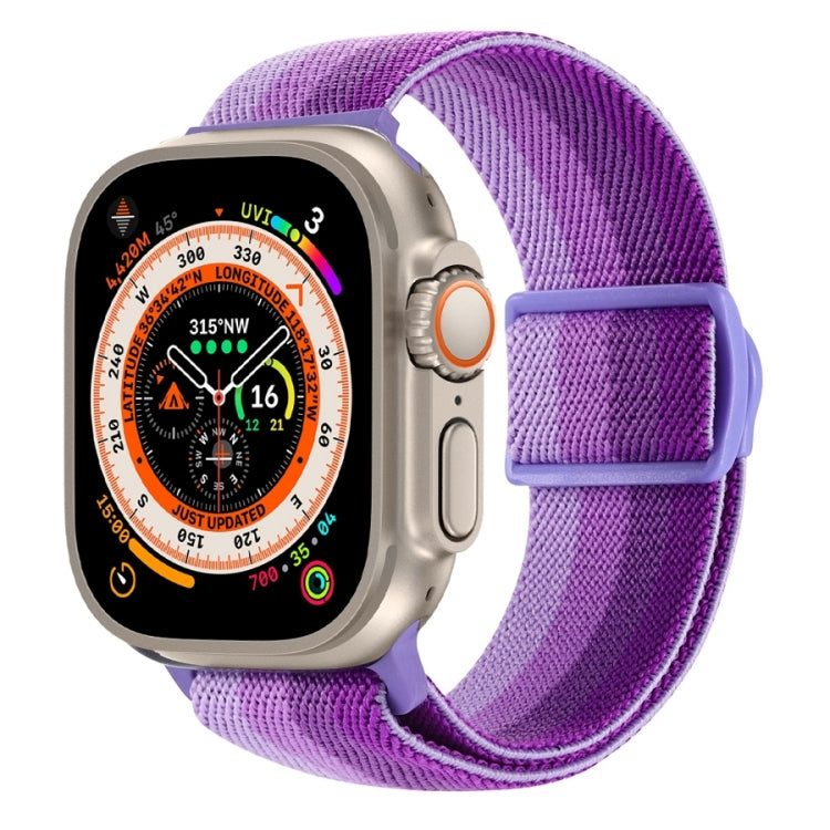 สายรัดนาฬิกาไนลอนหัวล็อกสแน็ปลายคาร์บอนไฟเบอร์ สำหรับ Apple Watch SE 2023 ขนาด 40 มม. สำหรับ Apple Watch Ultra 2 ขนาด 49 มม. สำหรับ Apple Watch Series 9 ขนาด 45 มม.