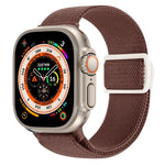 สายรัดนาฬิกาไนลอนหัวล็อกสแน็ปลายคาร์บอนไฟเบอร์ สำหรับ Apple Watch SE 2023 ขนาด 40 มม. สำหรับ Apple Watch Ultra 2 ขนาด 49 มม. สำหรับ Apple Watch Series 9 ขนาด 45 มม.