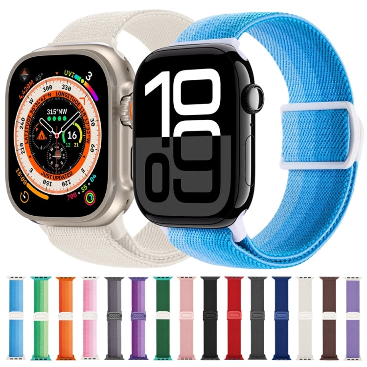 สายรัดนาฬิกาไนลอนหัวล็อกสแน็ปลายคาร์บอนไฟเบอร์ สำหรับ Apple Watch SE 2023 ขนาด 40 มม. สำหรับ Apple Watch Ultra 2 ขนาด 49 มม. สำหรับ Apple Watch Series 9 ขนาด 45 มม.