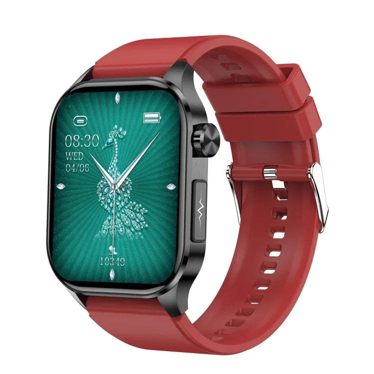 ET580 สมาร์ทวอทช์หน้าจอ AMOLED 2.04 นิ้ว รองรับการโทรบลูทูธ / ฟังก์ชัน ECG
