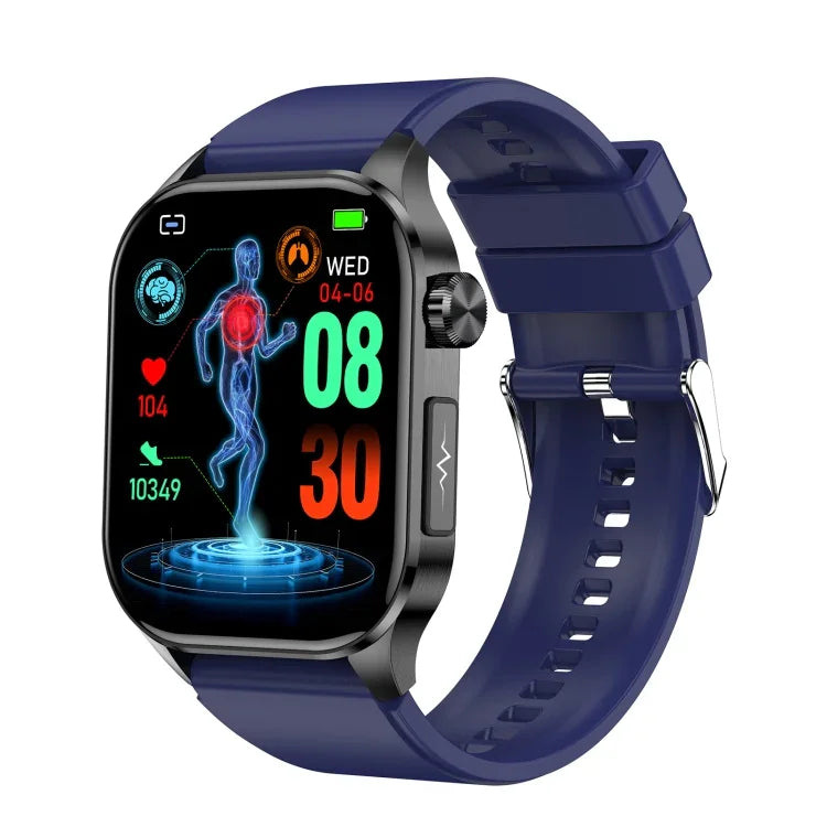 ET580 สมาร์ทวอทช์หน้าจอ AMOLED 2.04 นิ้ว รองรับการโทรบลูทูธ / ฟังก์ชัน ECG