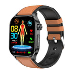 ET580 สมาร์ทวอทช์หน้าจอ AMOLED 2.04 นิ้ว รองรับการโทรบลูทูธ / ฟังก์ชัน ECG