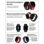 ET580 สมาร์ทวอทช์หน้าจอ AMOLED 2.04 นิ้ว รองรับการโทรบลูทูธ / ฟังก์ชัน ECG