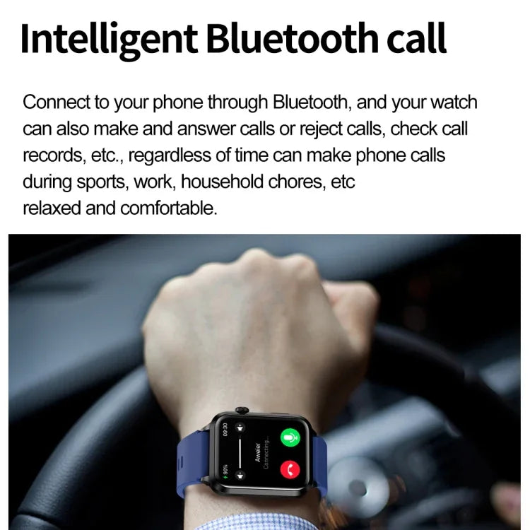 ET580 สมาร์ทวอทช์หน้าจอ AMOLED 2.04 นิ้ว รองรับการโทรบลูทูธ / ฟังก์ชัน ECG