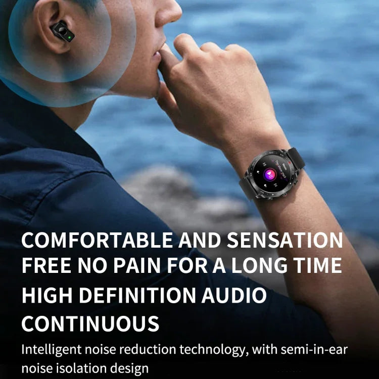 LEMFO T95 สมาร์ทวอทช์หน้าจอ IPS 1.52 นิ้ว พร้อมหูฟังบลูทูธ 2 in 1 รองรับการตรวจสุขภาพ