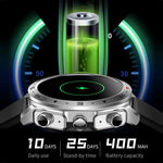 LEMFO T95 สมาร์ทวอทช์หน้าจอ IPS 1.52 นิ้ว พร้อมหูฟังบลูทูธ 2 in 1 รองรับการตรวจสุขภาพ