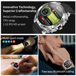 LEMFO T95 สมาร์ทวอทช์หน้าจอ IPS 1.52 นิ้ว พร้อมหูฟังบลูทูธ 2 in 1 รองรับการตรวจสุขภาพ