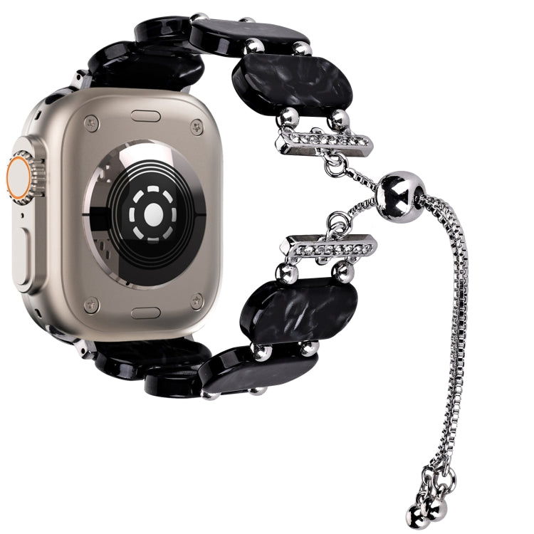 สายรัดนาฬิกาโซ่เรซินแบบดึงออกได้ สำหรับ Apple Watch Ultra 2 ขนาด 49 มม. สำหรับ Apple Watch Series 9 ขนาด 45 มม.