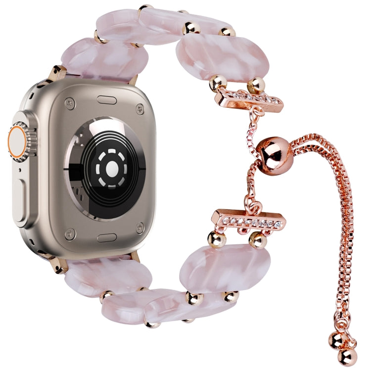 สายรัดนาฬิกาโซ่เรซินแบบดึงออกได้ สำหรับ Apple Watch Ultra 2 ขนาด 49 มม. สำหรับ Apple Watch Series 9 ขนาด 45 มม.