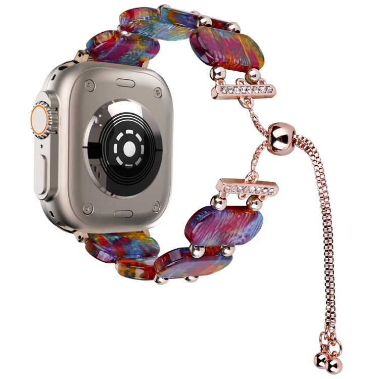 สายรัดนาฬิกาโซ่เรซินแบบดึงออกได้ สำหรับ Apple Watch Ultra 2 ขนาด 49 มม. สำหรับ Apple Watch Series 9 ขนาด 45 มม.
