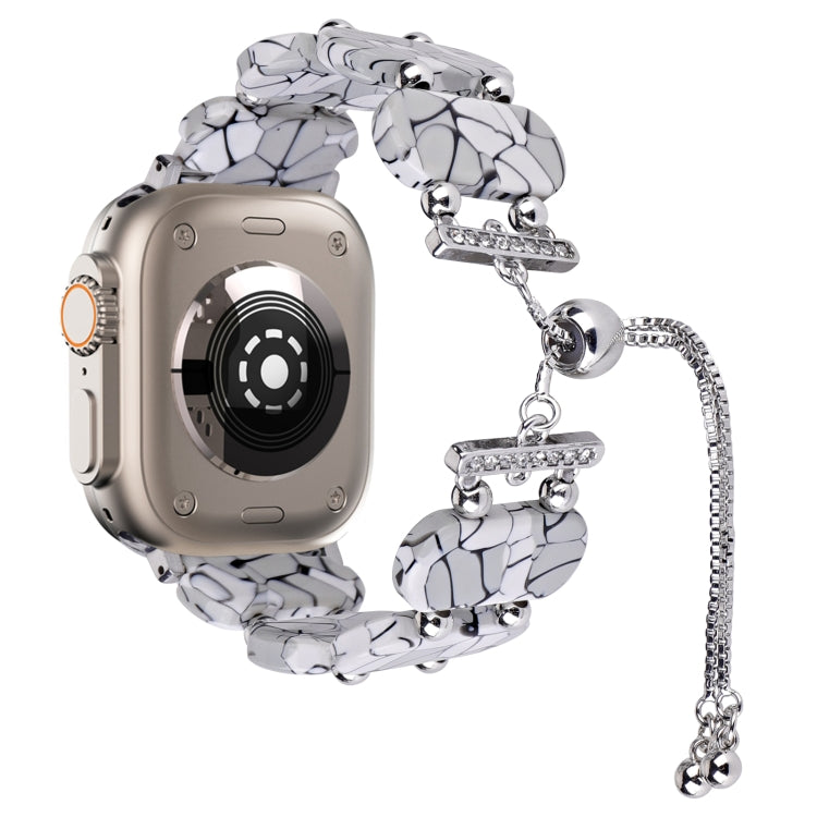 สายรัดนาฬิกาโซ่เรซินแบบดึงออกได้ สำหรับ Apple Watch Series 9 ขนาด 41 มม. สำหรับ Apple Watch Ultra ขนาด 49 มม.