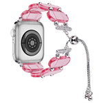 สายรัดนาฬิกาโซ่เรซินแบบเลื่อนเก็บได้ สำหรับ Apple Watch ขนาด 42 มม. สำหรับ Apple Watch ขนาด 38 มม.