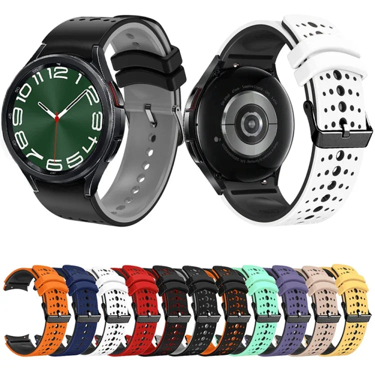 สายซิลิโคนสองสี สำหรับ Samsung Galaxy Watch 6