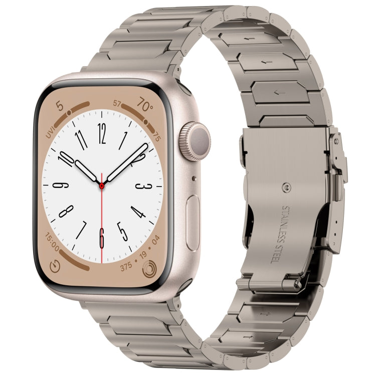 I-Shaped Titanium Metal Watch Band, For Apple Watch SE 40mm, For Apple Watch SE 44mm, For Apple Watch Series 6 40mm, For Apple Watch Series 6 44mm, For Apple Watch Series 5 44mm, For Apple Watch Series 5 40mm, For Apple Watch Series 4 44mm             ...