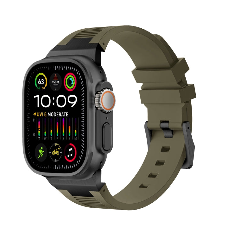 สายรัดนาฬิกาซิลิโคนเหลว Loners สำหรับ Apple Watch SE 2023 44mm, สำหรับ Apple Watch Ultra 2 49mm, สำหรับ Apple Watch Series 9 45mm