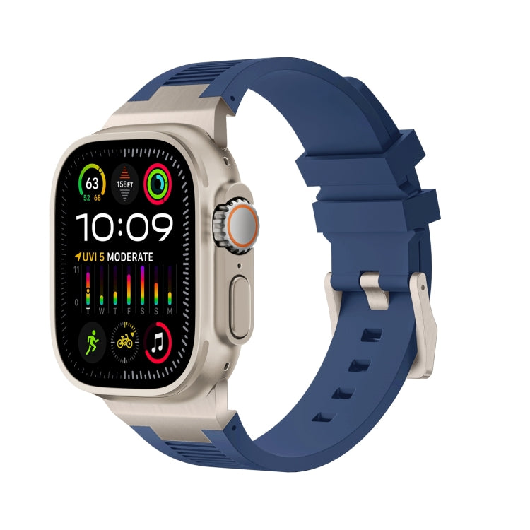 สายรัดนาฬิกาซิลิโคนเหลว Loners สำหรับ Apple Watch SE 2023 44mm, สำหรับ Apple Watch Ultra 2 49mm, สำหรับ Apple Watch Series 9 45mm