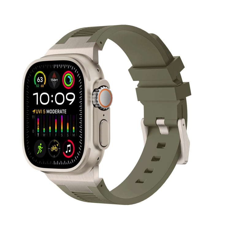 สายรัดนาฬิกาซิลิโคนเหลว Loners สำหรับ Apple Watch SE 2023 44mm, สำหรับ Apple Watch Ultra 2 49mm, สำหรับ Apple Watch Series 9 45mm