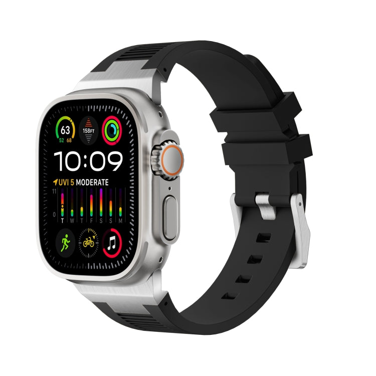 สายรัดนาฬิกาซิลิโคนเหลว Loners สำหรับ Apple Watch SE 2023 44mm, สำหรับ Apple Watch Ultra 2 49mm, สำหรับ Apple Watch Series 9 45mm