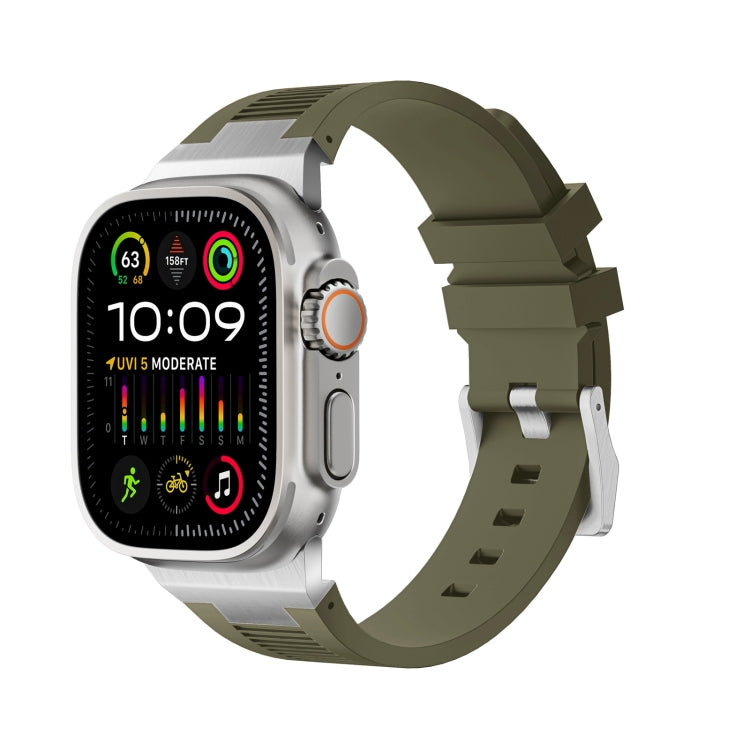 สายรัดนาฬิกาซิลิโคนเหลว Loners สำหรับ Apple Watch SE 2023 44mm, สำหรับ Apple Watch Ultra 2 49mm, สำหรับ Apple Watch Series 9 45mm