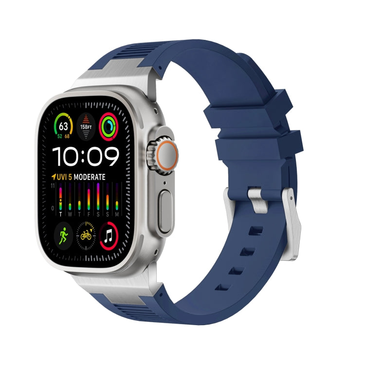 สายรัดนาฬิกาซิลิโคนเหลว Loners สำหรับ Apple Watch SE 2023 44mm, สำหรับ Apple Watch Ultra 2 49mm, สำหรับ Apple Watch Series 9 45mm
